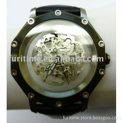 Fashion Mens Automatic Skeleton Watch .fashion deisgn watch